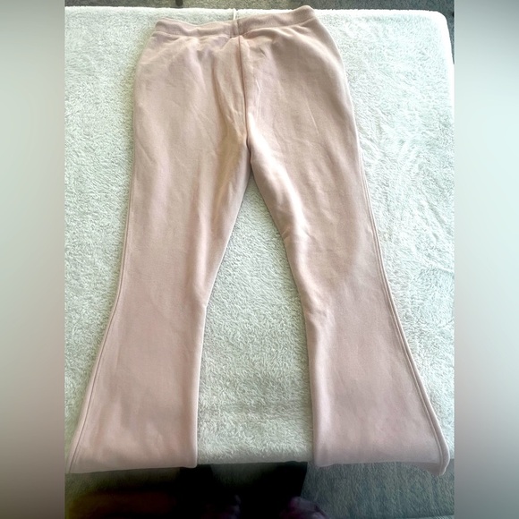Z Supply Shane Pink Flare Sweatpants M Cozy Lounge Pants French Terry NEW - Picture 10 of 16
